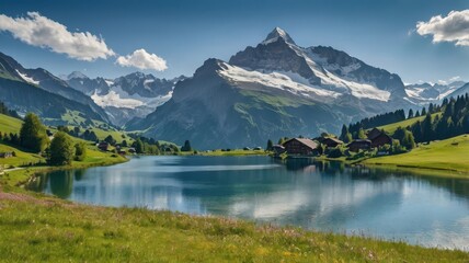 lake in the mountains
