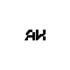 AH monogram logo design letter text name symbol monochrome logotype alphabet character simple logo