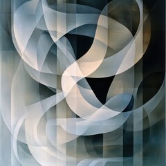 Obraz premium Abstract Curves and Layers