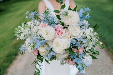 Bride and her Bouquet