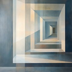 Obraz premium Abstract Perspective Corridor