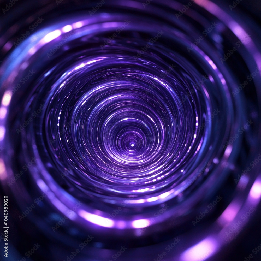 Poster a mesmerizing abstract pattern of spiraling lights creates captivating visual experience, drawing vi