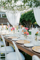 Backyard Tent + Table for an intimate event