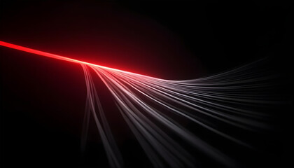 Red light glow race speed technology fiber optic background