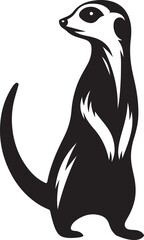 Meerkat silhouette vector and templates