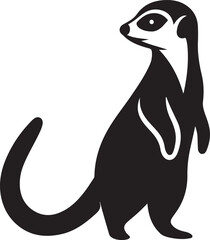 Meerkat silhouette vector and templates