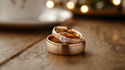 A closeup of a ring exchange during a wedding ceremony, representing a lifelong promise, wedding rings, marital vow