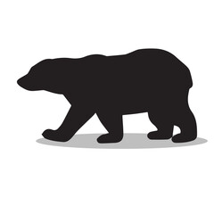 Bear silhouette illustration Design Bear silhouette icon