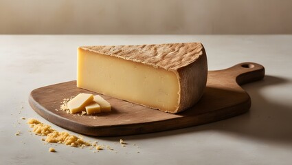 Assortment of cheese on wooden table, closeup. Dairy products. Cheese Selection. Large assortment of international cheese specialities.