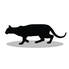 Bengal Cat silhouette illustration Design Bengal Cat silhouette icon