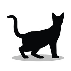 Bengal Cat silhouette illustration Design Bengal Cat silhouette icon