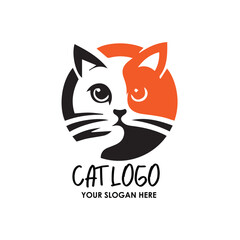 The cat logo features a sleek silhouette with sharp, pointed ears, symbolizing agility and independence.