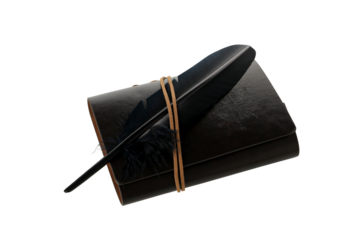 PNG, black mage leaf, isolated on white background.