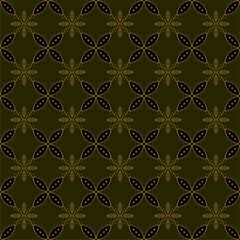 Fototapeta premium Beautiful and elegant vector traditional Javanese ethnic batik pattern template.
