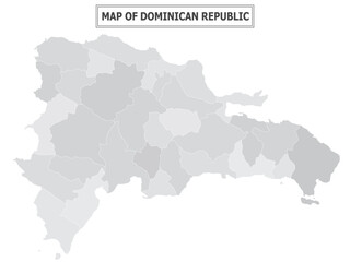 Fototapeta premium Political map of country with capital, province or state capital, major cities and town.