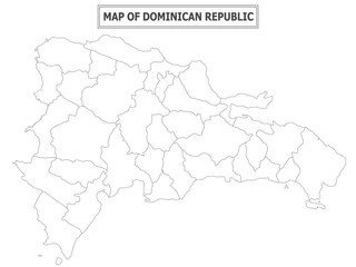 Political map of country with capital, province or state capital, major cities and town.