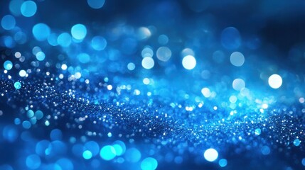 blue glow particle abstract bokeh background