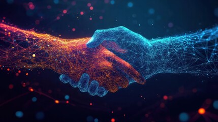 Business development to success and growth concept. Global network business structure. Data analysis and exchange. Generative Ai.