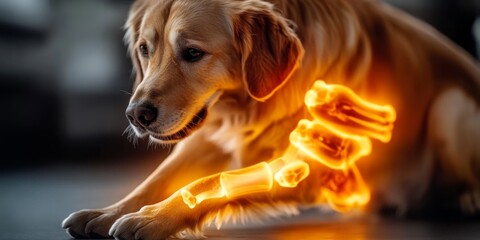 Identifying symptoms of joint pain in dogs with elbow issues.