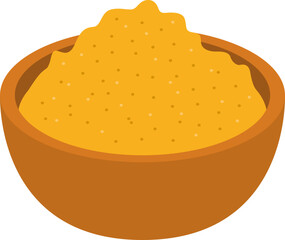 Turmeric or Haldi powder in bowl