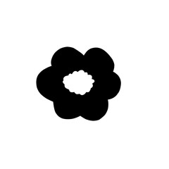 flower silhouette icon