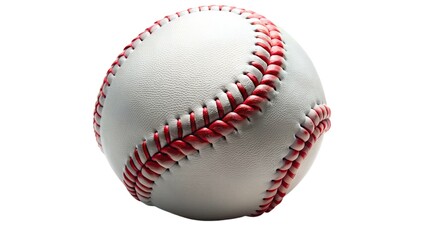 White Baseball with Red Stitching