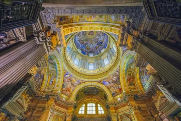 Fotobehang Napels Cattedrale cathedral Metropolitana di Santa Maria Assunta better known as Duomo di Napoli, the Reale Cappella del Tesoro di San Gennaro  © lukjonis