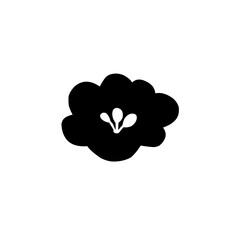 flower silhouette icon