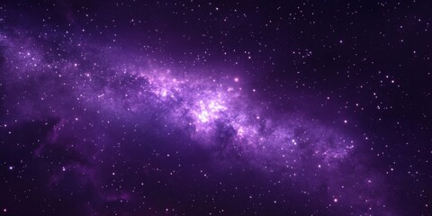 Obraz premium Milky Way's Shimmering Ribbon Across the Dark Sky 