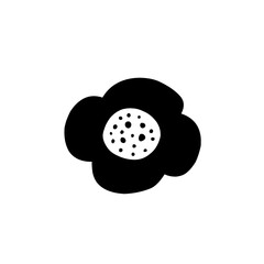 flower silhouette icon