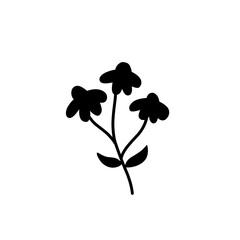 flower silhouette icon