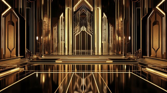 Reflective Surfaces and Chrome Elements Embody Vintage Elegance