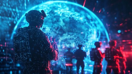 The fusion of technology and military presence highlights the seriousness of cyber threats worldwide. 