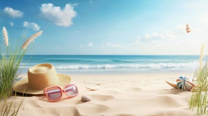 Embrace the warmth of summer by the shore with colorful beach accessories. 