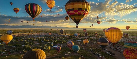 Experience the beauty and excitement of the annual Balloon Fiesta in Albuquerque.