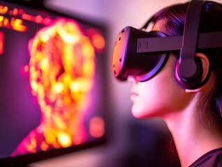 Immersive Forensics Young Investigator Analyzing Crime Scene in Virtual Reality