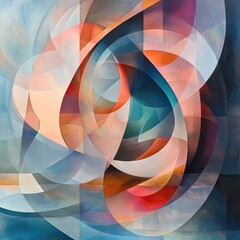 Fototapeta premium Abstract Art with Shapes