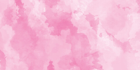Fototapeta premium Pastel pink abstract painted watercolor aquarelle paper template design,Grunge background frame Soft pink watercolor background,pink paper texture perfect for wallpaper, cover, card and cover,
