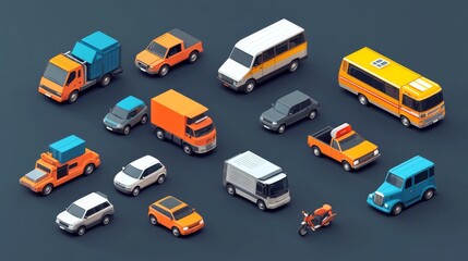 Fototapeta premium Perfect for urban public transport themes and design projects.