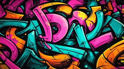 A visually captivating background featuring colorful graffiti elements.