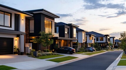 Modern architecture flourishes in Melbourne's suburban areas.