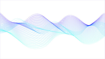 Abstract background flowing purple blue wave lines. Modern purple blue gradient. Modern colorful wavy lines pattern design element. 