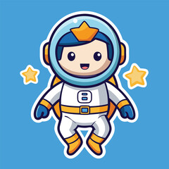 cartoon astronaut vat stickers (10).eps