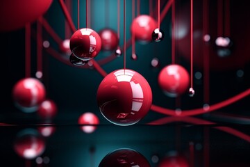 Stunning fusion of 2d and 3d elements on a vivid abstract background for artistic inspiration