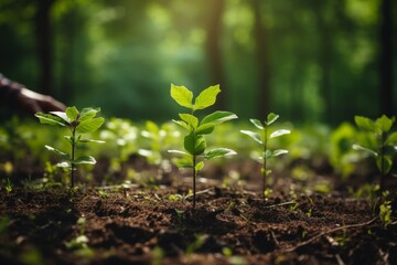 Volunteers planting trees in a local park to enhance green spaces and promote sustainability