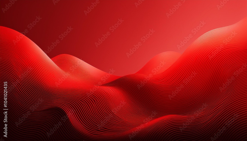Poster bold red gradient background with vertical lines for a dynamic design element