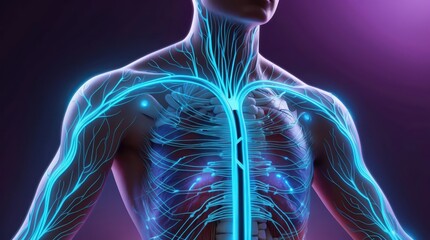chest anatomy bones electrical veins