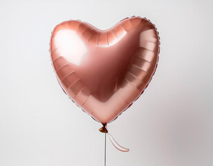 A heart-shaped party balloon for Valentine's Day. High image quality