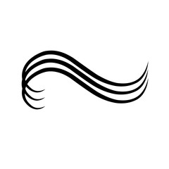 Graceful Curve Wavy Line 