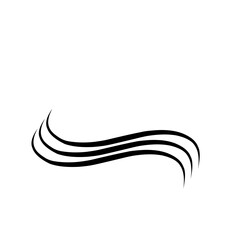 Graceful Curve Wavy Line 